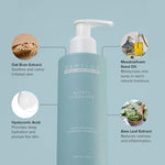 Lightweight cream cleanser good face wash for sensitive skin featuring hyaluronic acid and aloe for soft skin texture