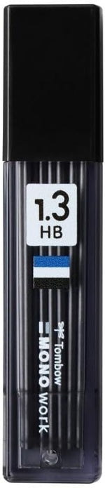 Tombow 1.3 mm B grade graphite lead refill case in transparent design