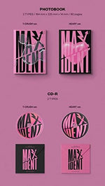 Dreamus K-pop album inclusion layout displaying random photocards and lyrics paper contents