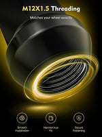 Hex socket engagement view of automotive wheel nut