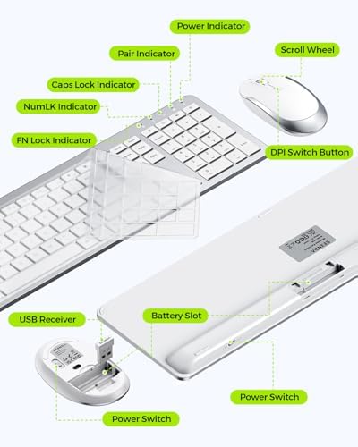 Detailed shot of the silent scissor switch keys demonstrating the comfortable low noise design for office environments.