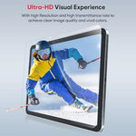 Two pack tempered glass screen protectors for iPad in packaging