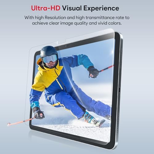 Two pack tempered glass screen protectors for iPad in packaging