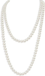 Caiyao round pearl beaded sweater chain lifestyle view