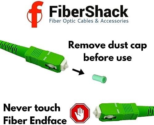 Fibershack fiber optic cable in a home network setup