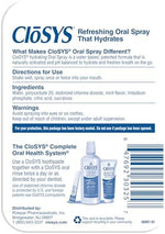 CloSYS sugar free mint mouth spray for pH balanced oral care