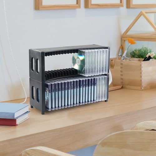 Alavisxf Xx modular media storage rack styled inside a modern home office bookcase setup