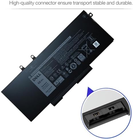 Side profile showing the slim design and form factor of the sixty eight watt hour battery