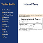 Side view of Puritan's Pride Lutein 120 count bottle