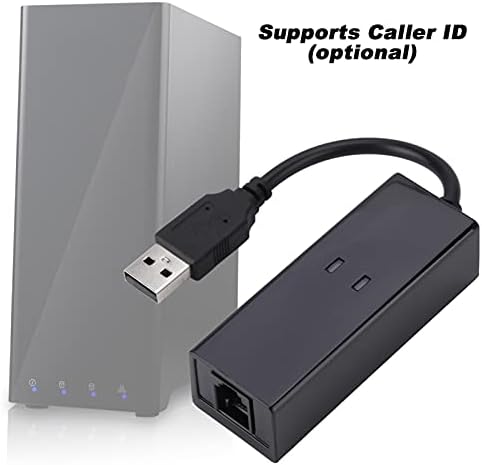 Sanpyl external dial up modem packaging and included accessories