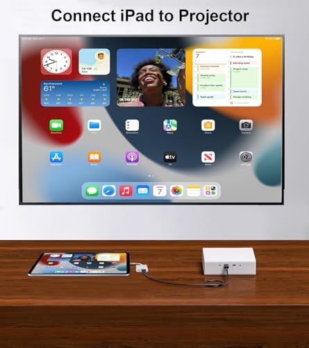 Wahbite adapter connected to a smartphone for screen mirroring