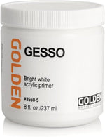 Golden Gesso bright White Acrylic Primer 237 ML - Image 1