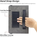 Viclowlpfe black premium synthetic leather tablet binder closed view