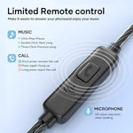 User wearing LWZCAM wired earbuds for comfortable fit