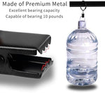 Polished rustproof metal hanging clips showcasing a sleek matte black finish
