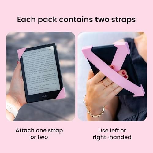 Strapsicle Silicone Hand Strap – Paperwhite Gen 11 (6.8”) & Gen 12 (7”), Colorsoft – Large – 2-Pack – Black – Comfy Alternative to Case or Cover - Image 7