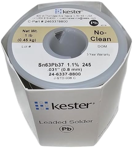 Kester 245 No-Clean Core Solder 63/37 .031 1 lb. Spool - Image 2
