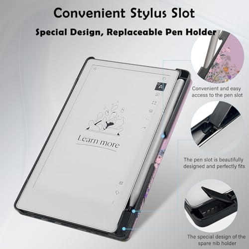 Back view of Aippdo hard shell case for Remarkable tablet