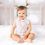 Soft ear cushions on PandaEar infant noise protection earmuffs