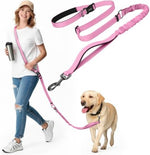 Kazazoo heavy duty bungee leash close up of the shock absorbing elastic section.