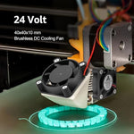 Side profile view detailing the ten millimeter thickness of the GDSTIME brushless DC fan
