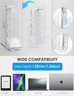 Haohaio laptop wall mount organizer showing cable slots