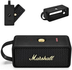Black silicone protective cover sleeve for portable Bluetooth speaker back view