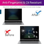 Close up of 9H hardness tempered glass screen protector surface