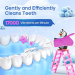 Seago SG-513 toddler toothbrush with suction base standing upright