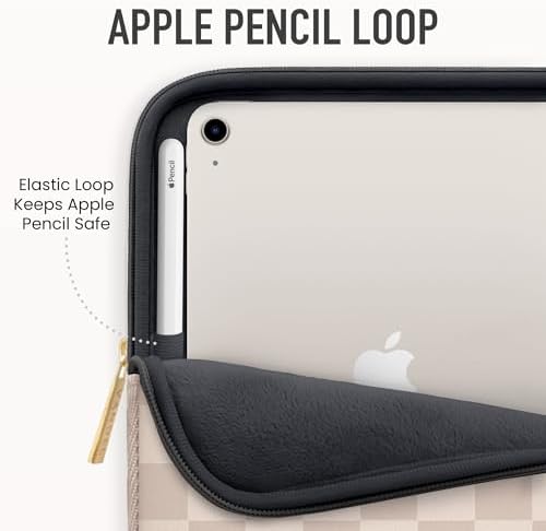 Vandel tech pouch holding an iPad Pro and Apple Pencil accessory