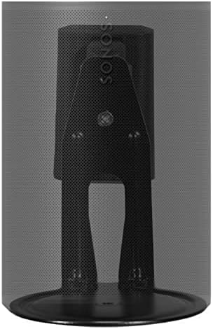 Sanus home theater speaker wall mount displaying seventy-two degree swivel functionality