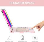 CC Store rose gold protective folio cover closed flat showing sleek compact design.