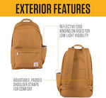 Carhartt heavy duty water resistant pack side profile highlighting water bottle pocket