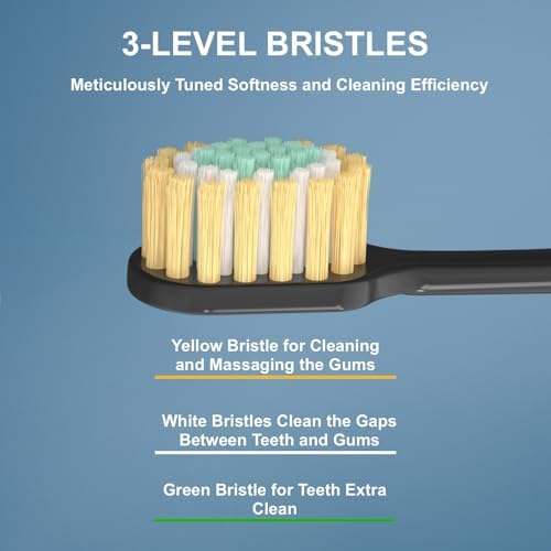 Geacker manual toothbrush with protective travel cover