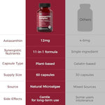 Close up view of premium packaging for AiVital astaxanthin complex with hyaluronic acid and vitamin C