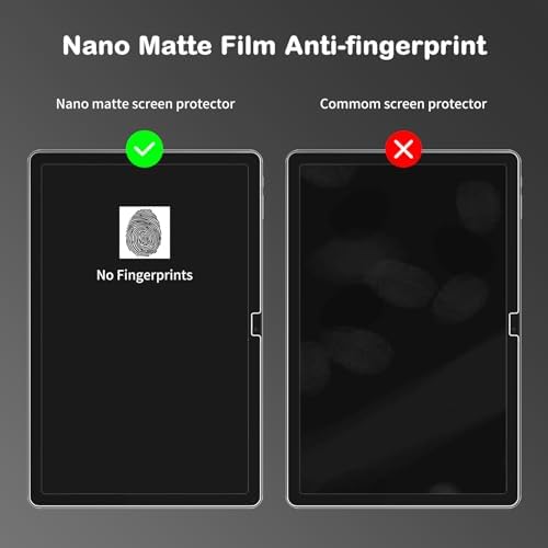 Huion Kamvas Slate 11 tablet with scratch-resistant matte screen protector applied