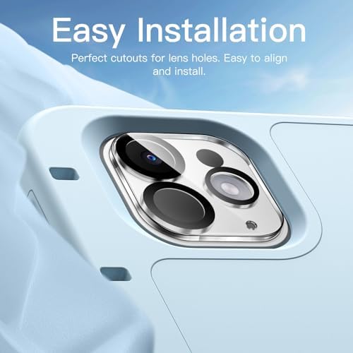 Three pack of JETech iPad Pro camera lens protectors in retail packaging