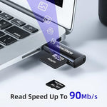 Teknostone micro SD card with full size SD adapter side lock switch