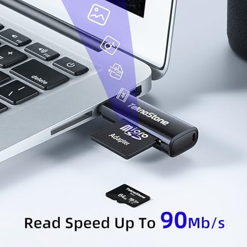 Teknostone micro SD card with full size SD adapter side lock switch