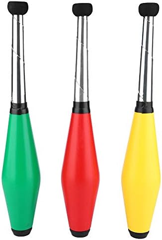 Close up of the ergonomic handle and foam texture of Alvinlite circus juggling sticks
