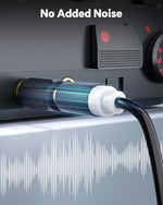 VCE six pack audio converter connection demonstration with audio equipment ports.