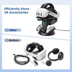 Rear view of stable ABS plastic VR display base