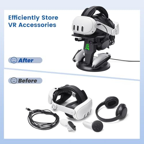 Rear view of stable ABS plastic VR display base