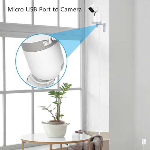 TEKCAM dual pack surveillance camera extension cords laid out on clean surface