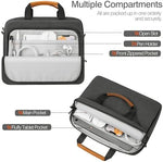MoKo tablet carrying case displaying internal soft plush lining and shockproof padding