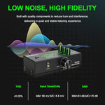 Mini hi-fi preamplifier with three point five millimeter headphone monitoring jack