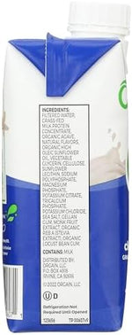 Orgain authentic USA imported nutritional protein shake packaging side description
