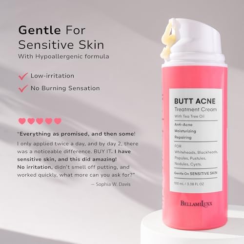 BellamiLuxx skin clearing lotion for delicate and smooth buttocks skin health