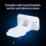 SURVADV minimalist wall bracket elevating a white Netgear Nighthawk Wi-Fi 7 router.