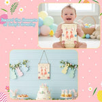 Authentic USA imported baby shower gift keepsake sign for first Easter celebrations.